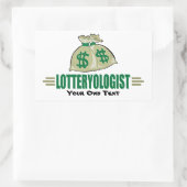 Gewinnen Sie die Lotterie! Funny Lottery Player Rechteckiger Aufkleber (Tasche)