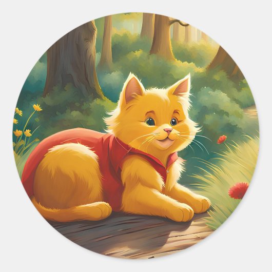 Gewinnen Sie die Pooh Cat V1 Sticker (Vorderseite)