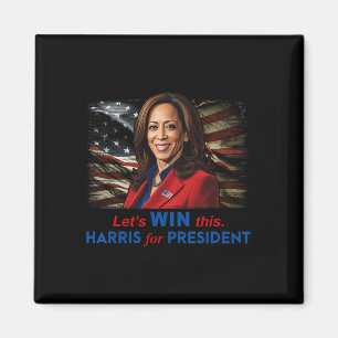 Gewinnen Sie diese Harris für Präsident Kamala Har Magnet