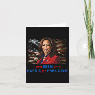 Gewinnen Sie dieses Harris für Präsident Kamala Ha Karte