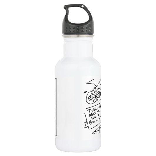 Gewinnen Sie einen Goldfish Fairground Darts Compe Edelstahlflasche (Rückseite)