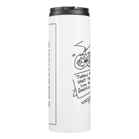 Gewinnen Sie einen Goldfish Fairground Darts Compe Thermosbecher (Rückseite)