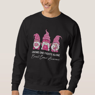 Gewinnen Sie einen Kampf allein Brustkrebs Bewusst Sweatshirt