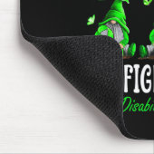 Gewinnen Sie einen Kampf allein Gehirnbehinderunge Mousepad (Ecke)