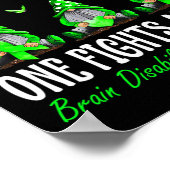 Gewinnen Sie einen Kampf allein Gehirnbehinderunge Poster (Ecke)