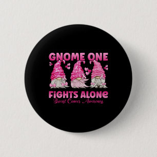 Gewinnen Sie einen Kampf allein rosa Brustkrebs-Au Button