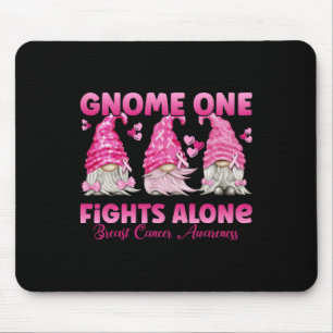 Gewinnen Sie einen Kampf allein rosa Brustkrebs-Au Mousepad
