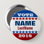 Gewinnen Sie Ihre Kampagne Button (Vorne & Hinten)