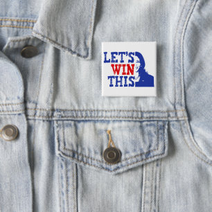 Gewinnen wir diesen Kamala Harris 2024 Grunge Button