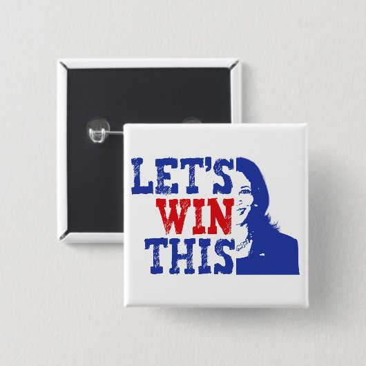 Gewinnen wir diesen Kamala Harris 2024 Grunge Button (Vorne & Hinten)