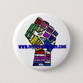 gewinnender Knopf mit Website Button (Vorderseite)