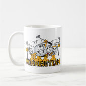 Gewinnendes Golf-Team in der Jagd Kaffeetasse (Links)