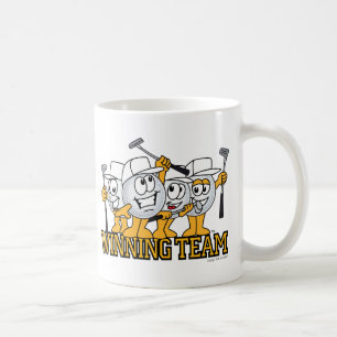 Gewinnendes Golf-Team in der Jagd Kaffeetasse