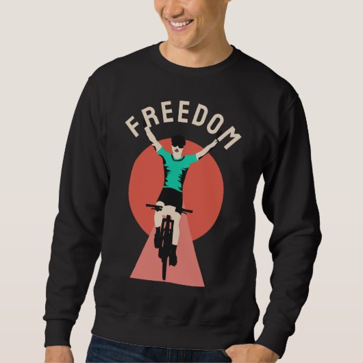 Gewinner Biker Retro Stil Freiheit Sweatshirt (Vorderseite)