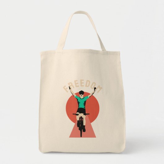 Gewinner Biker Retro Stil Freiheit Tragetasche (Vorne)