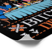 Gewinner Bitcoin Dinner Ugly Trump Xmas Sweat Poster (Ecke)