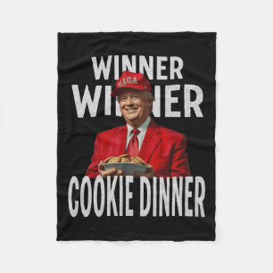 Gewinner Cookie Dinner Funny Trump 2024 47. Fleecedecke