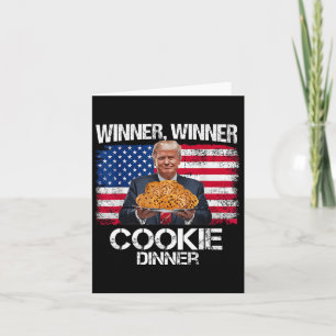 Gewinner Cookie Dinner Funny Trump 2024 47. Karte