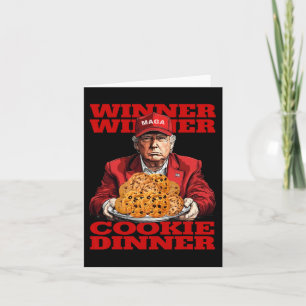 Gewinner Cookie Dinner Funny Trump 2024 47. Karte