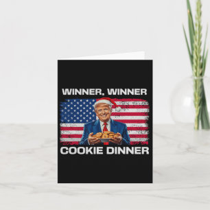Gewinner Cookie Dinner Funny Trump 2024 47. Karte