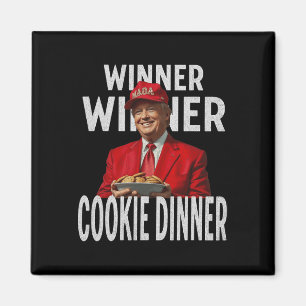 Gewinner Cookie Dinner Funny Trump 2024 47. Magnet
