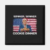 Gewinner Cookie Dinner Funny Trump 2024 47. Magnet (Vorne)