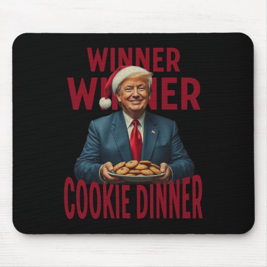Gewinner Cookie Dinner Funny Trump 2024 47. Mousepad (Vorne)