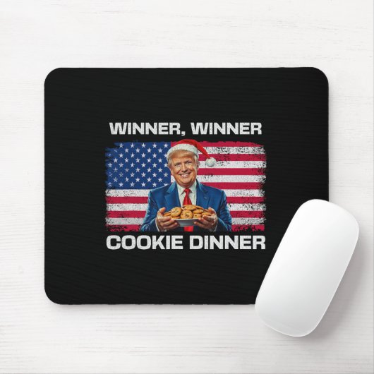 Gewinner Cookie Dinner Funny Trump 2024 47. Mousepad (Mit Mouse)