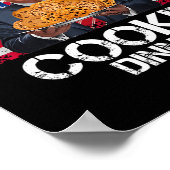 Gewinner Cookie Dinner Funny Trump 2024 47. Poster (Ecke)