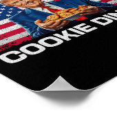 Gewinner Cookie Dinner Funny Trump 2024 47. Poster (Ecke)