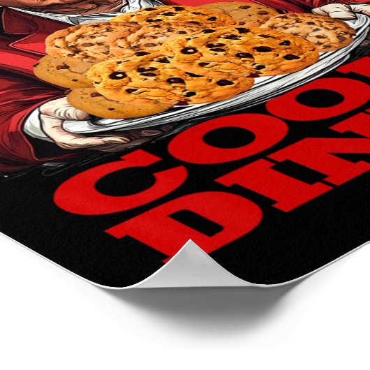 Gewinner Cookie Dinner Funny Trump 2024 47. Poster (Ecke)