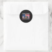 Gewinner Cookie Dinner Funny Trump 2024 47. Runder Aufkleber (Tasche)