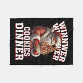 Gewinner Cookies Abendessen Santa Funny Trump Chr Fleecedecke (Vorderseite (Horizontal))