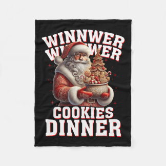 Gewinner Cookies Abendessen Santa Funny Trump Chr Fleecedecke