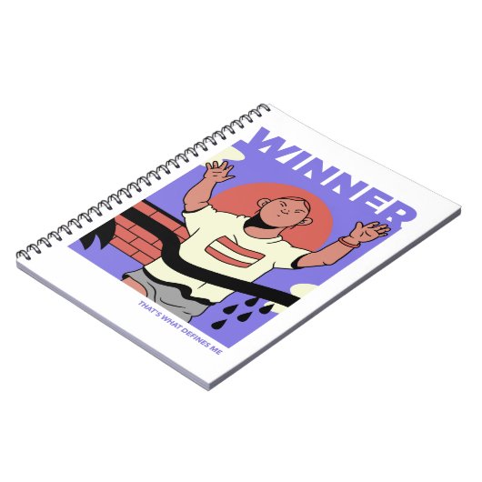 Gewinner Das ist es, was mich bestimmt Notizblock (Linke Seite)