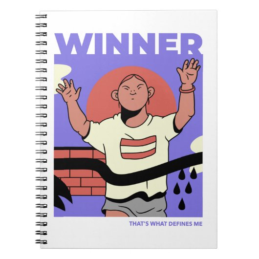 Gewinner Das ist es, was mich bestimmt Notizblock (Vorderseite)