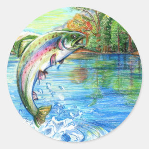 Gewinner der Arbeiten von M. Yuan, Grad 9 Runder Aufkleber