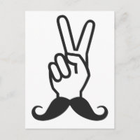 Gewinner der benutzerdefinierten Postkarte Mustach