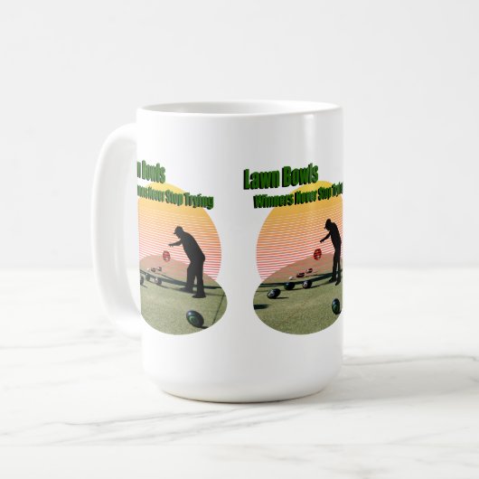 Gewinner der Rasen, Tasse des Kaffees (Vorderseite Links)