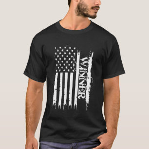 Gewinner der Staaten beängstigt US-Flagge T-Shirt
