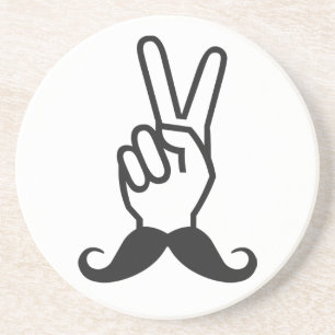 Gewinner des benutzerdefinierten Mustache-Unterset Getränkeuntersetzer