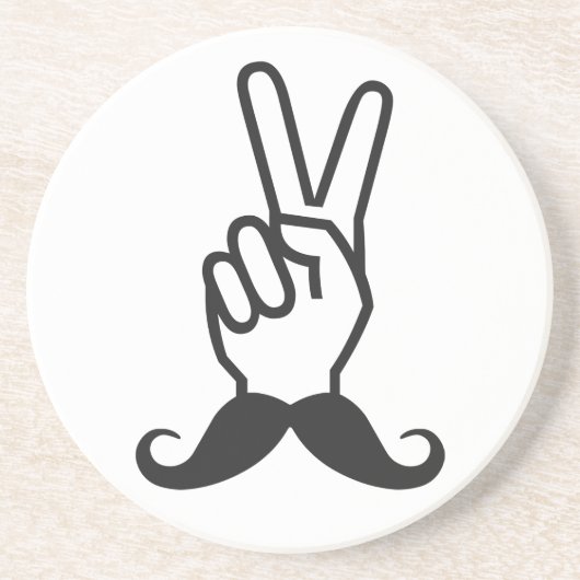 Gewinner des benutzerdefinierten Mustache-Unterset Getränkeuntersetzer (Vorne)