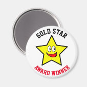 Gewinner des Gold Star Award Magnet (Vorderseite/Rückseite)