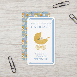 Gewinner des Goldenen Wagens Scratch-Off Baby Blue Visitenkarte