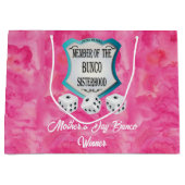 Gewinner des hübsch Pink Bunco Müttertages Große Geschenktüte (Vorderseite)
