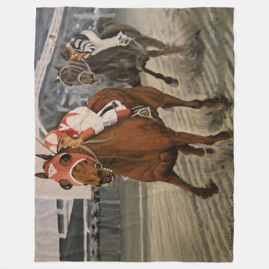 Gewinner des klassischen Race Horses Fleecedecke (Vorderseite)