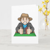 Gewinner des Pokers Karte (Gelbe Blume)