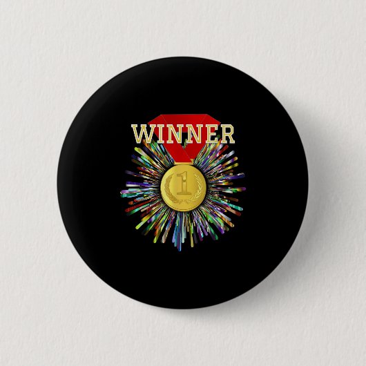 Gewinner des Preises Gold Medaille #1 Button (Vorderseite)