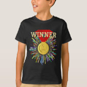 Gewinner des Preises Gold Medaille #1 T-Shirt (Vorderseite)