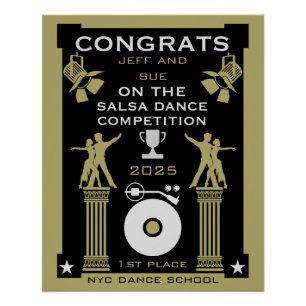 Gewinner des Salsa Dance Competition Poster
